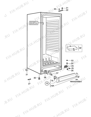 Взрыв-схема холодильника Rosenlew RJKL3710 - Схема узла C10 Cabinet